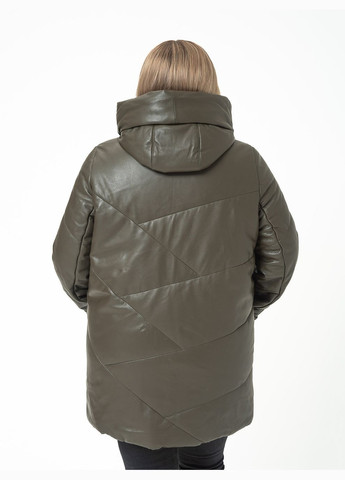 Оливковий зимній Пуховик Fabio Monti