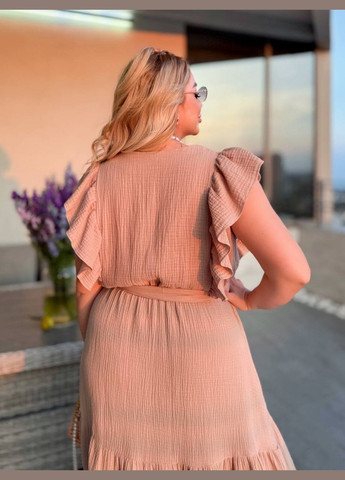 Бежева сукня Garna однотонна