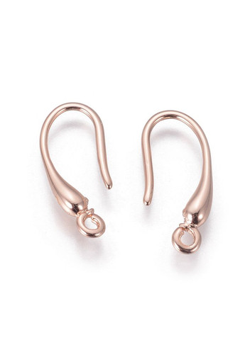 Основи для сережок Швенза крапля з кільцем латунна Рожеве золото 18 мм x 7 мм За 1 штуку Finding (328942966)