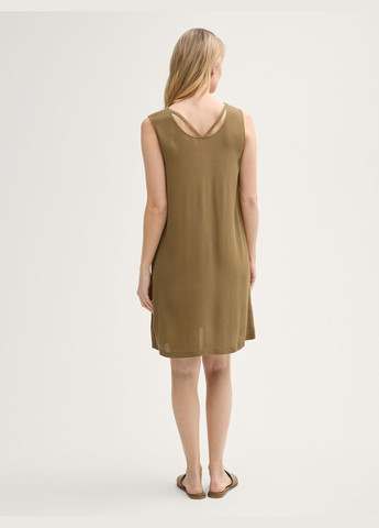 Оливкова сукня Tom Tailor однотонна