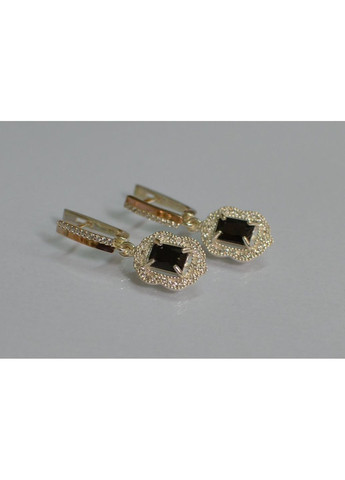 Срібні сережки з золотими вставками Silver Style (367112681)