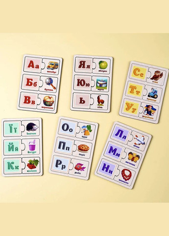 Деревʼяний розвиваючий пазл "Абетка" (укр) MIC (290251523)