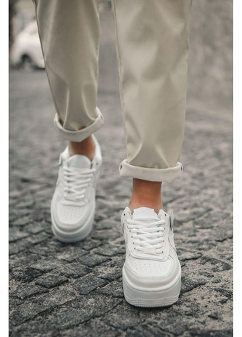 Білі Осінні кросівки чоловічі nike air force 1 shadow white найк аір форс 1 преміум No Brand