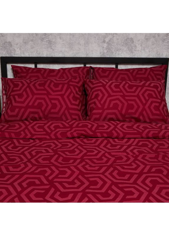 Комплект постільної білизни Бязь Gold Люкс «» King Size 220x240 наволочки 4х50х70 (MS-820006093) Moon&Star Burgundy Charm (356114528)