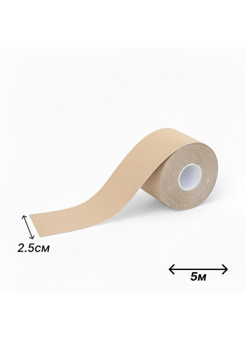 Кинезио тейп эластичный для спорта, реабилитации и косметологии 2,5х2,5см, 5м. China (363526666)