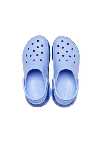 Голубые женские кроксы mega crush clog moon jelly m4w6-36-23 см 207988 Crocs