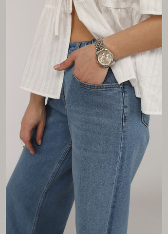 Джинси wide leg жіночі колір синій ЦБ-00270125 Yuki - (323081448)