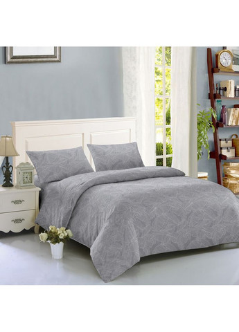 Комплект постільної білизни 180х220 Leaves Grey (Y933-2-3) Soho (370848734)