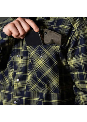 Комбінована сорочка буревій logo orange lime green/navy Camotec