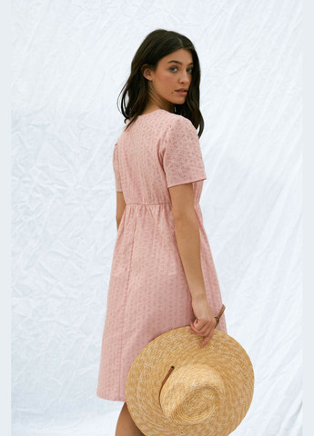 Розовое повседневный платье ST-Seventeen однотонное