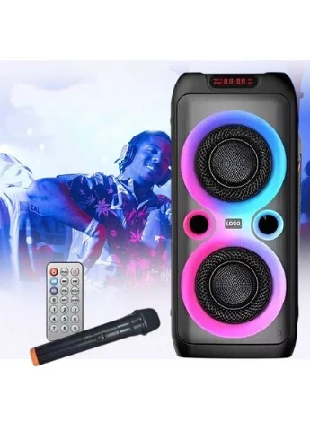 Колонка Bluetooth Wireless Speaker TTD-2809, 20Вт з караоке мікрофоном та пультом керування та підсвічуванням Gemac (391769708)