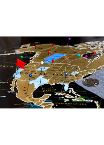 Скретч карта мира My Map Black Gold Edition ENG My Gift (371786335)