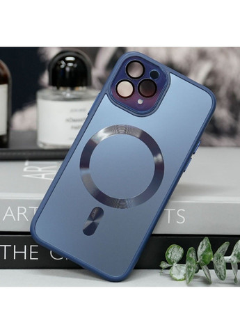 Чехол TPU+Glass Sapphire Midnight with MagSafe для Apple iPhone 12 Pro (6.1") Epik (292633190)