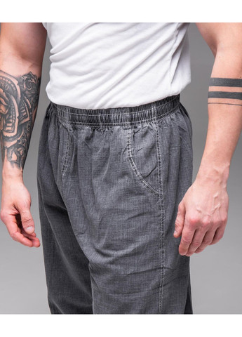 Темно-серые повседневный демисезонные прямые брюки No Brand