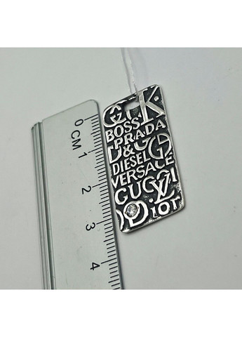 Кулон срібний з кубічним цирконієм "Попурі" 6,74 г No Brand (369737173)