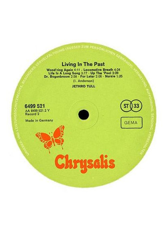 Вінілова Платівка Jethro Tull - Living In The Past (2LP, Compilation, Reissue, 180 Gram, Vinyl) (825646041930) No Brand (369739892)