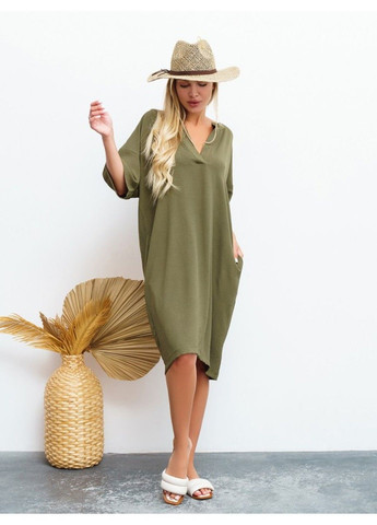 Оливкова (хакі) повсякденний сукня issa pus 13465 хакі ISSA PLUS