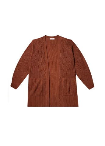 Коричневый кардиган Stradivarius