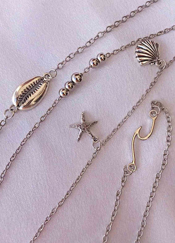 Браслет многослойный на ногу-анклет "Sea and Beach" Анна Ясеницька (328089311)