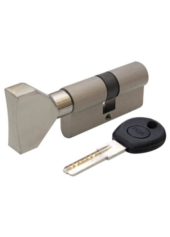 Цилиндр 30/30мм лаз. 60мм 5кл кругл.повор.мат.никель RDA (322647942)