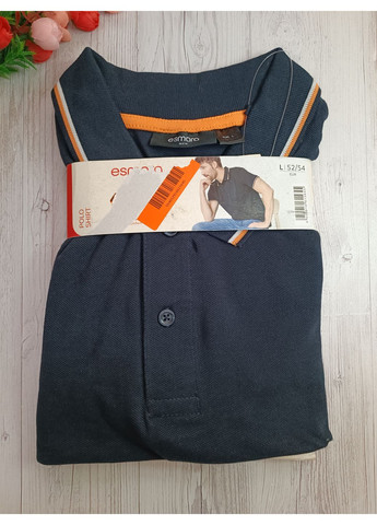 Синяя мужская футболка поло Livergy