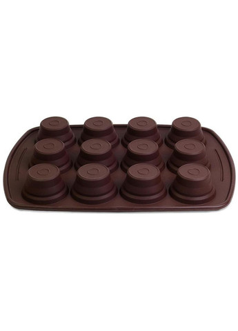 Силиконовая форма для кексов на 12 ячеек для выпечки кондитерских изделий и десертов Kamille (368988373)