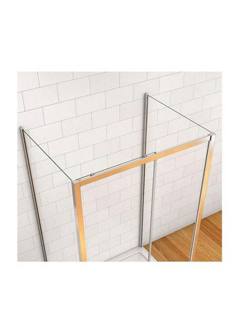 Душевая кабина пристенная A-517 160х90х195 раздвижная, профиль хром, стекло прозрачное Dusel (350315932)