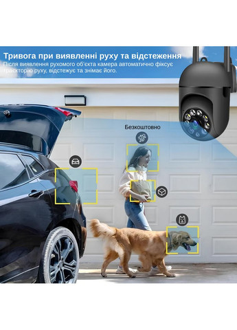 IP-камера поворотна XON SmartCam Wi-Fi 1080P (UCWEM21YW 3725) Чорна XON E-Tech (356150902)