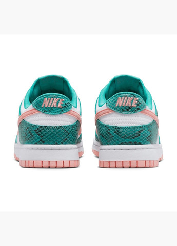 Зеленые кроссовки мужские dunk low snakeskin green dr8577-300 Nike