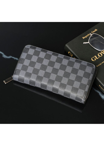 Чоловічий набір сумка планшетка клітина чорна екошкіра гаманець клатч на блискавці для повсякденного використання ProDobro (366030756)