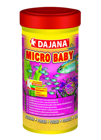 DAJANA MICRO Baby Корм для мальків та дрібних риб у вигляді порошку 100 мл/50 г DP025A(5084) Dajana Pet (278309431)