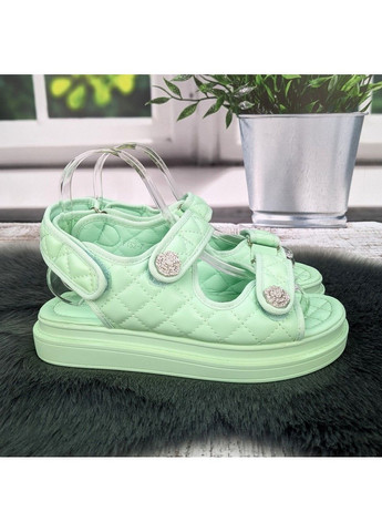 Босоніжки жіночі бузкові еко-шкіра на липучках L&M (335206320)