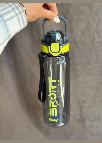 Бутылка для воды HP-19-23 с ремешком 750 мл Серый Yiwu (338195378)