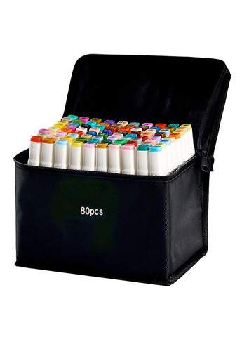 Маркери Smooth набір 80 шт двосторонні спиртові для скетчінгу з підставкою для маркерів, бежевою Touch (369802708)