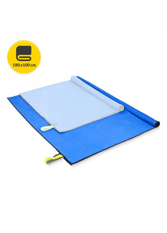 Полотенце спортивное XL 180 x 100 см из микрофибры Blue () 4FIZJO синий