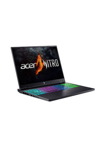 Ноутбук Nitro 16 AN16-73 16" WUXGA IPS, Intel i7-14650HX, 32GB, F1TB, NVD4050-6, Lin, чорний Acer (316391600)