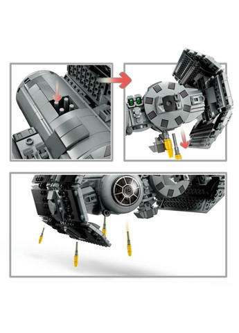 Конструктор Star Wars Бомбардировщик TIE 625 деталей (75347) Lego (281425726)
