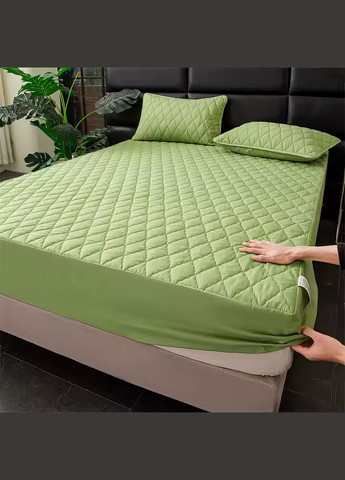 Набор простыня-наматрасник 200×220 см водонепроницаемая на резинке и две наволочки, цвет No Brand (346532722)