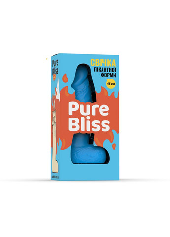 Свічка у вигляді члена MINI Blue 15 см Pure Bliss (354831137)