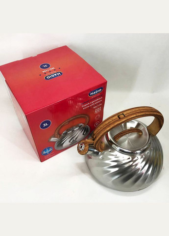 Чайник MG-1194 3 л со свистком, чайник со свистком для индукционной плиты, чайник газовый Magio (364664795)