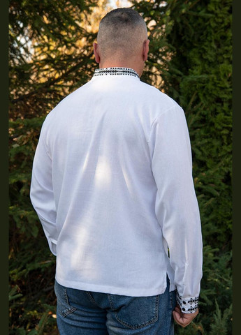 Белая мужская вышиванка калуш белая V&V (312522063)