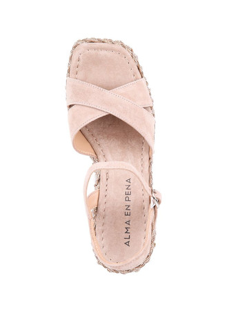 Бежевые босоножки женские v240940 бежевый замша Alma en Pena