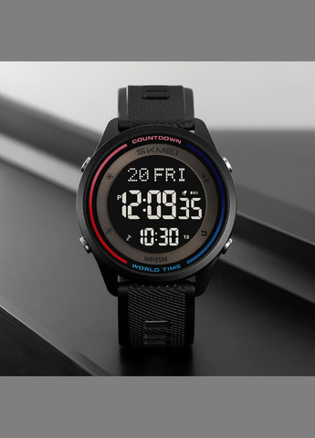 2348BKBK Black электронный спортивный Skmei (326585482)