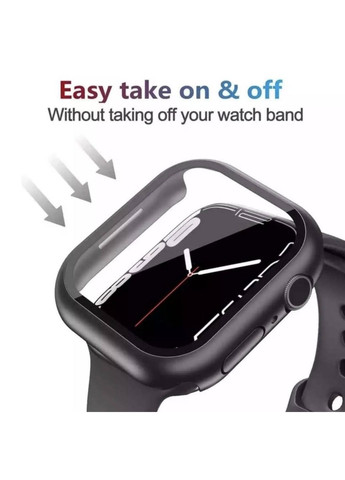 Захисний чохол зі склом для Apple Watch Чорний CHOICE (349844307)