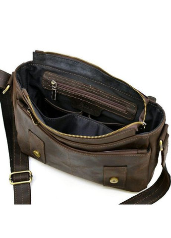 Сумка портфель через плечо для мужчин из натуральной кожи для документов А4 для ноутбука Светло-коричневый 40524 TARWA (361401018)