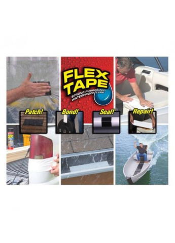 Водонепроникна ізоляційна надміцна скотч-стрічка Flex Tape 10 см No Brand (381477799)