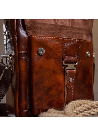 Сумка Чоловіча Шкіряна Коричнева Чоловічий Несесер Seli Vintage (392716613)