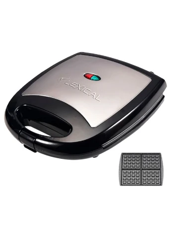 Вафельниця електрична для дому LWM-2402 чорна 1300W (LWM-2402_675) Lexical (392930339)