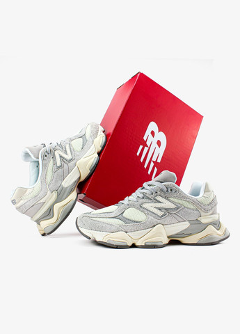 Кроссовки женские и мужские New Balance 9060 quartz grey | Нью Беланс 9060 серые No Brand серые всесезоны (313102821)