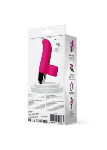 Стимулятор с виброшариком Fingy finger bullet silicone pink Latetobed (373677024)